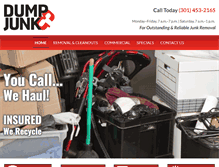 Tablet Screenshot of dumpsterrentalsmd.com